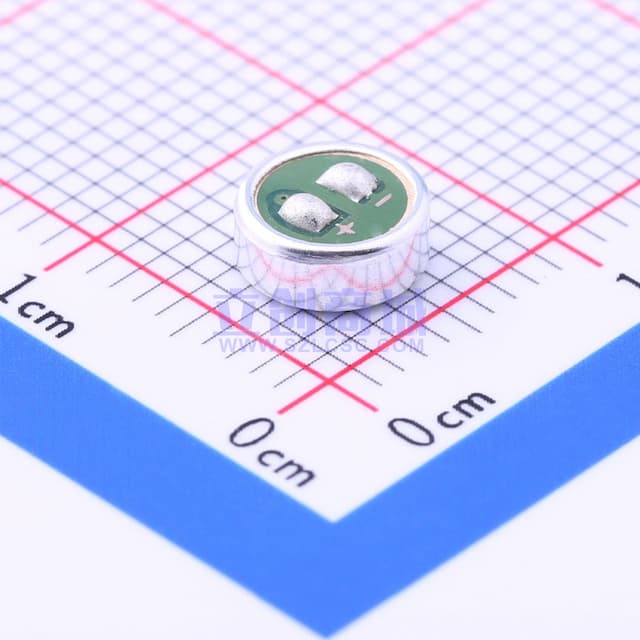 全指向双电容φ6.0*2.2mm 1.5V-10V 灵敏度-60db 低阻抗实物图