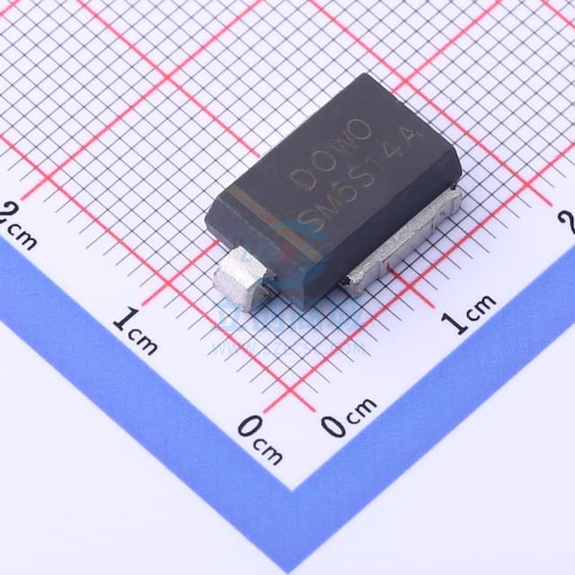 单向TVS 14V截止 峰值脉冲电流：155A@10/1000us实物图