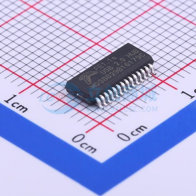 FE1.1s - USB 2.0高速4端口集线器控制器实物图