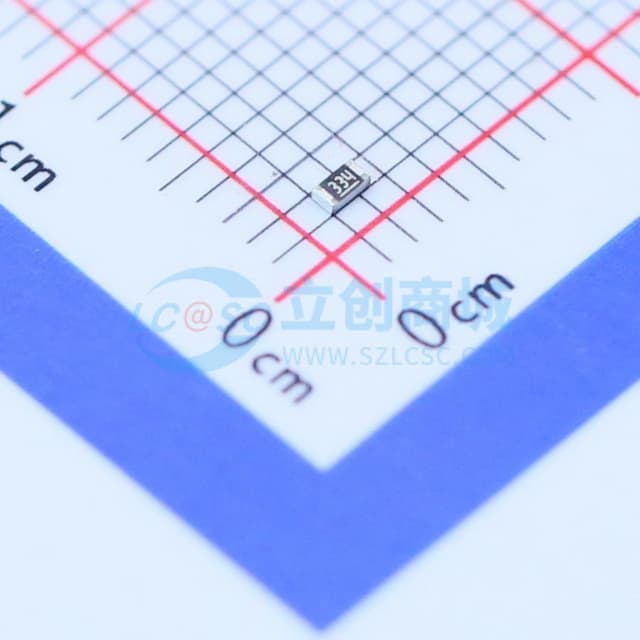 330kΩ ±1% 100mW 厚膜电阻实物图