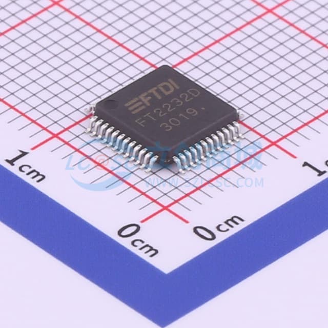 FT2232D双USB UART/FIFO IC实物图