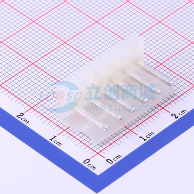 1x6P 间距:3.96mm 直插 系列:CH 【插件】实物图