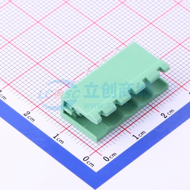 卡扣固定 1x5P 5.08mm 排数:1 每排P数:5 【插拔】实物图