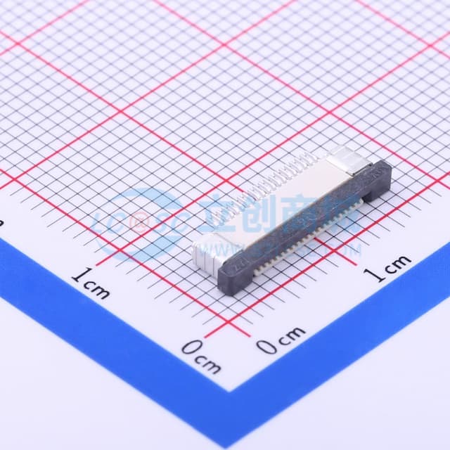 间距:0.5mm P数:20P 抽屉式 上接实物图