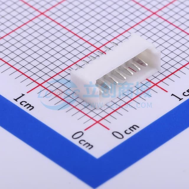 1x7P 间距:1.25mm 直插 系列:PicoBlade(MX 1.25) 【插件】实物图