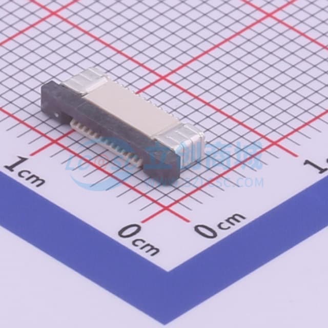 间距:0.5mm P数:12P 抽屉式 下接实物图