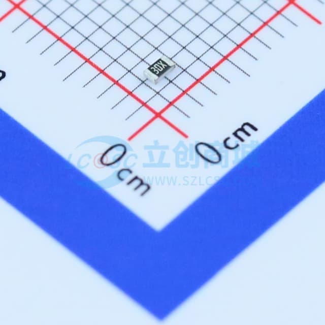 20Ω ±1% 100mW 厚膜电阻实物图