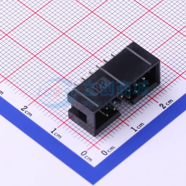 2.54mm 2x6P 排数:2 每排P数:6 【ID】实物图