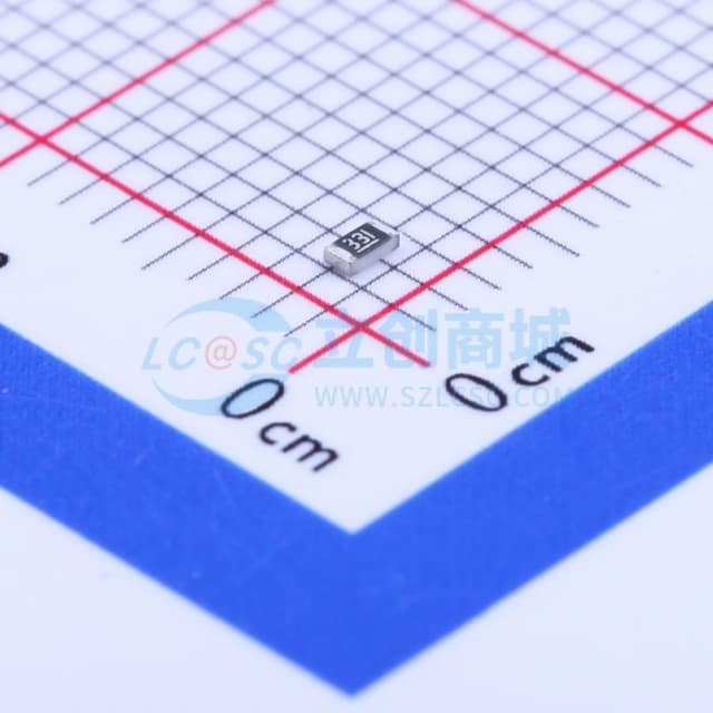 330Ω ±1% 100mW 厚膜电阻实物图