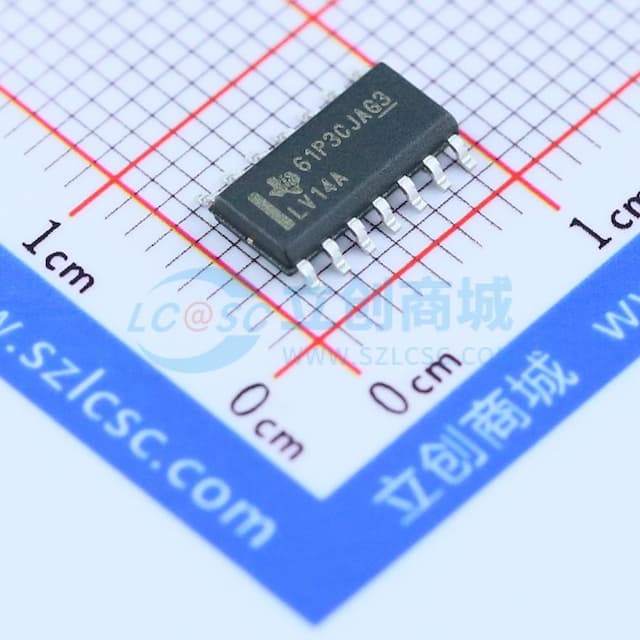 六路施密特触发反相器实物图