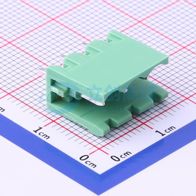 卡扣固定 1x3P 5.08mm 排数:1 每排P数:3 【插拔】实物图