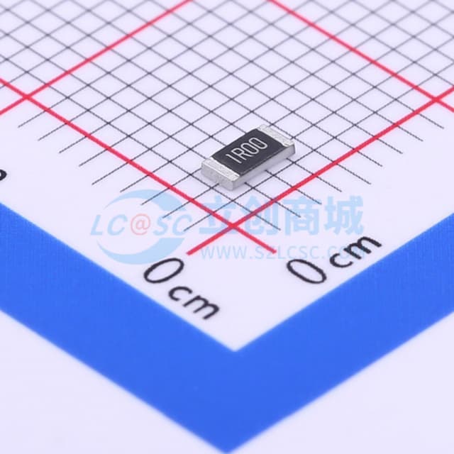 1Ω ±1% 250mW 厚膜电阻实物图