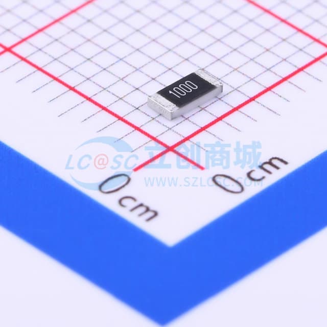 100Ω ±1% 250mW 厚膜电阻实物图