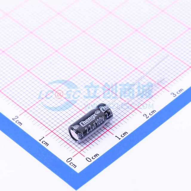2.2uF ±20% 100V 【引线】实物图
