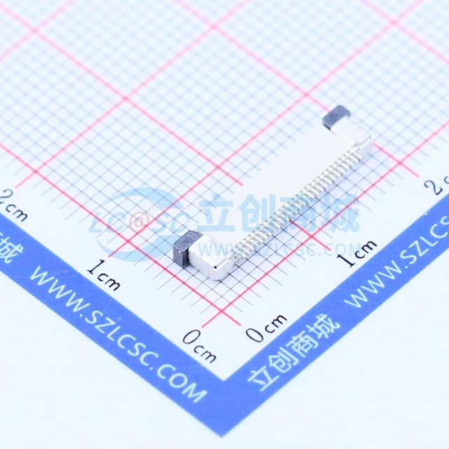 间距:0.5mm P数:28P 抽屉式 下接实物图