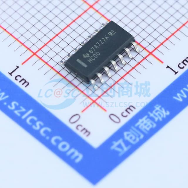 四通道2输入正与非门，工作电压范围2V至6V实物图