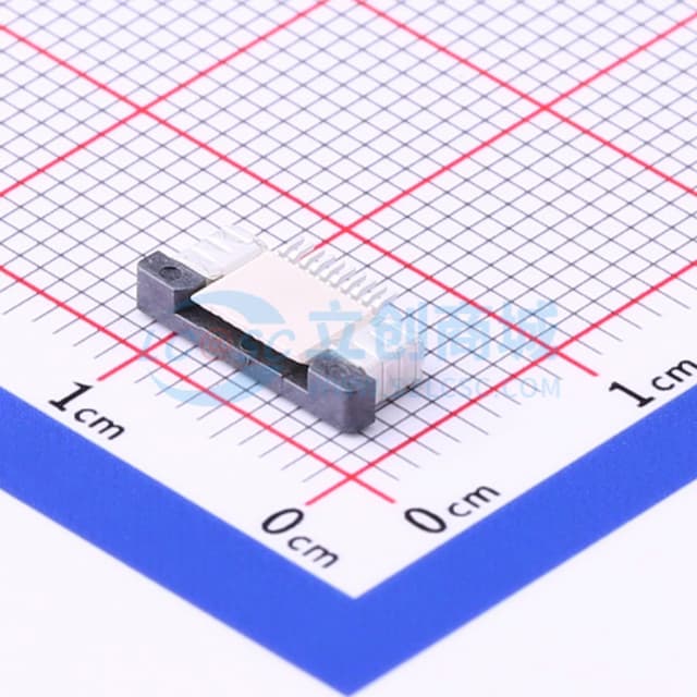 间距:0.5mm P数:10P 抽屉式 下接实物图
