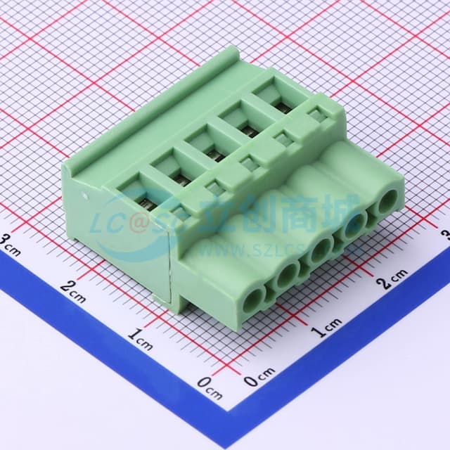 1x5P 5.08mm 排数:1 每排P数:5实物图