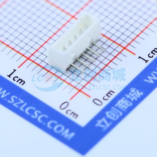 1x5P 间距:1.25mm 弯插 系列:PicoBlade(MX 1.25) 【插件】实物图