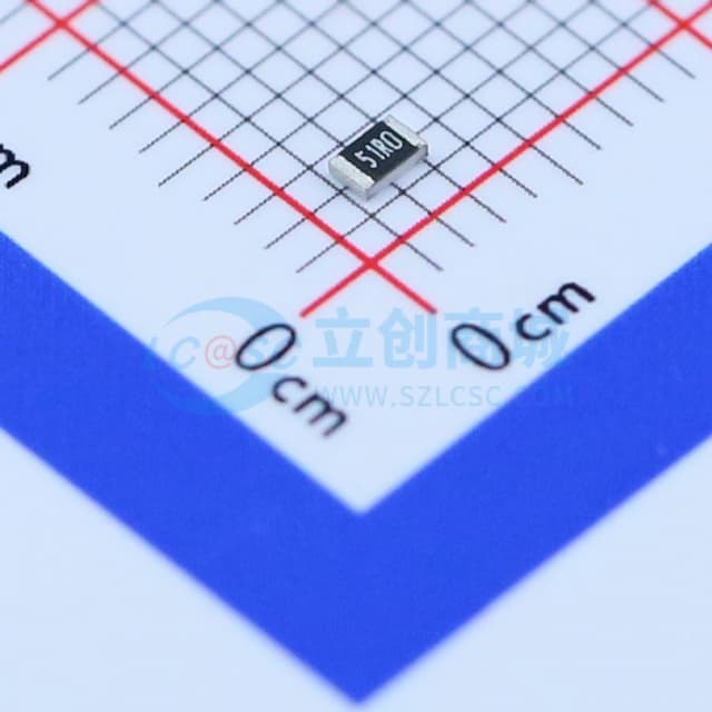51Ω ±1% 125mW 厚膜电阻实物图