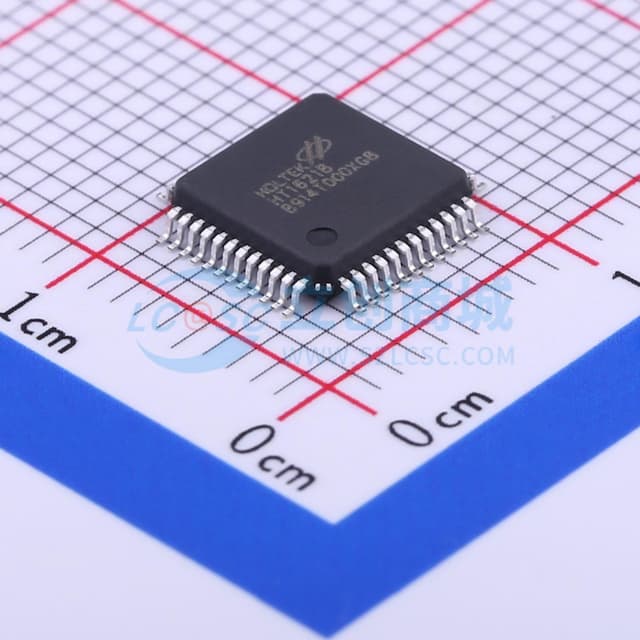 电压2.4V~5.2V 配置32x4bit的LCD驱动实物图