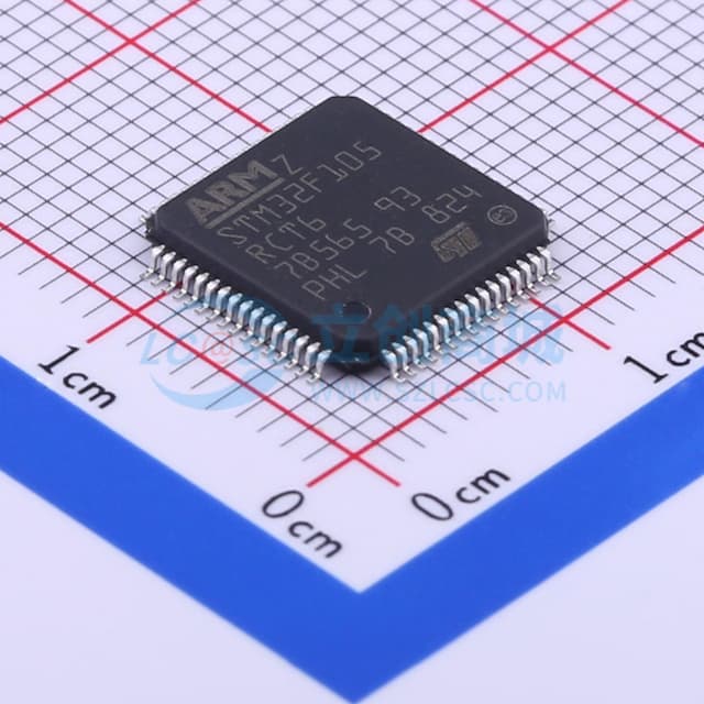 基于 ARM 的 32 位 MCU，带 64/256 KB Flash、USB OTG、以太网、10 个定时器、2 个 CAN、2 个 ADC、14 个通信接口实物图