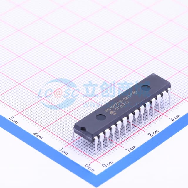 PIC16F876-20/SP 【插件】实物图