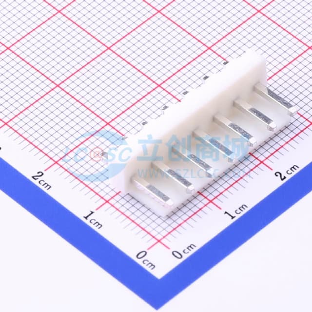 1x7P 间距:3.96mm 直插 系列:VH 【插件】实物图