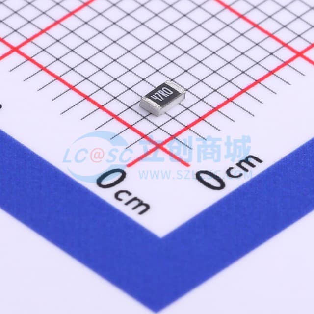 47Ω ±1% 125mW 厚膜电阻实物图