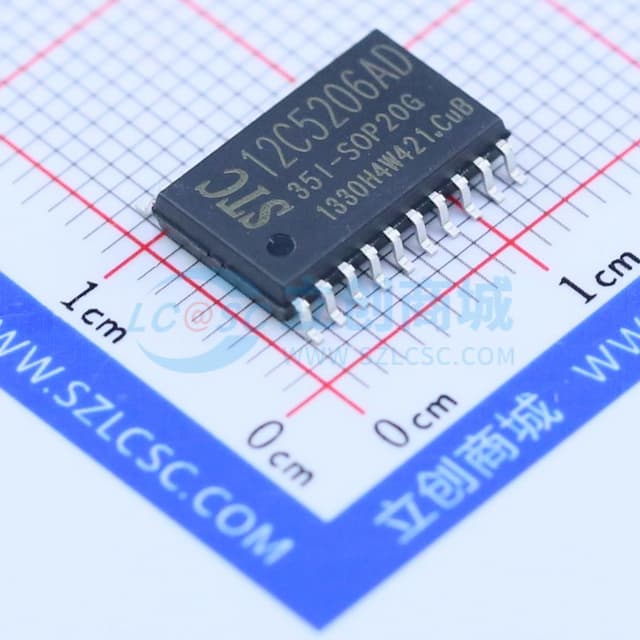 STC12C5206AD实物图