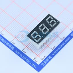 3位0.28英寸红色数码管 共阳极 【插件】缩略图