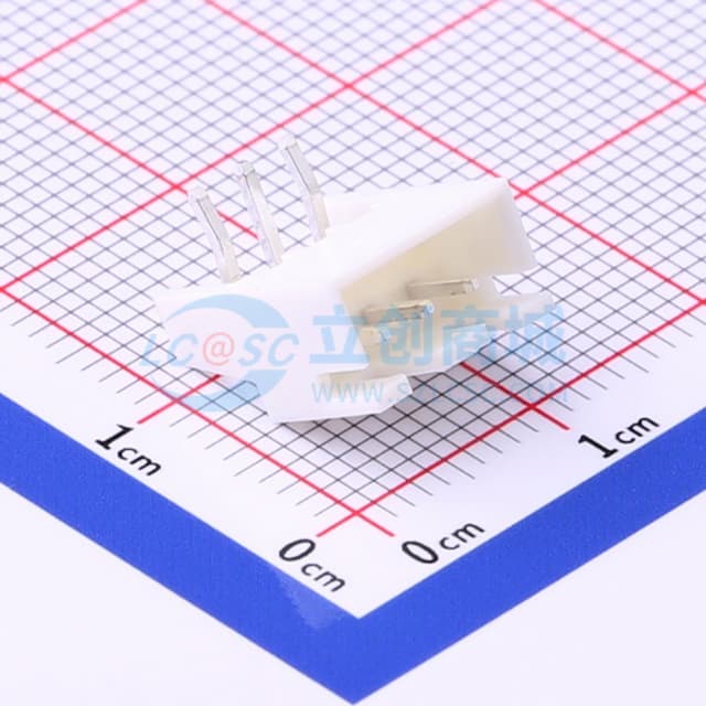1x3P 间距:2.5mm 弯插 系列:XH 【插件】实物图