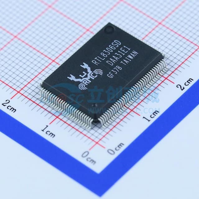 单芯片6端口10/100Mbps以太网交换控制器实物图