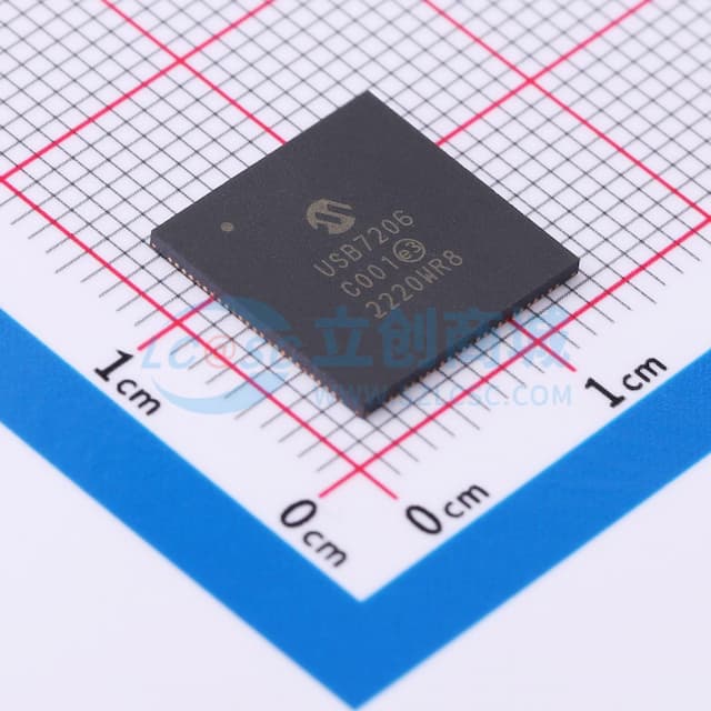 Microchip 6端口 USB 3.2 Gen 2 控制器集线器实物图