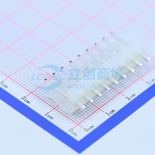 1x9P 间距:3.96mm 直插 系列:CH 【插件】实物图