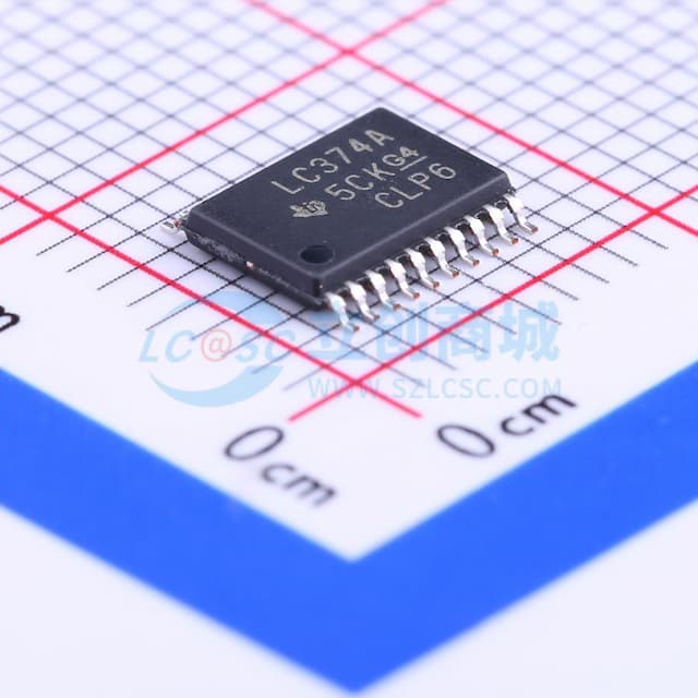 八进制边沿触发D型触发器，带三态输出实物图