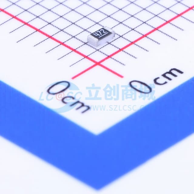 4.7kΩ ±1% 100mW 厚膜电阻实物图