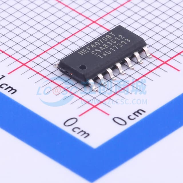 四路二输入异或门实物图