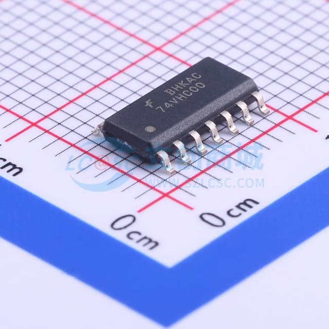 四路二输入与非门实物图