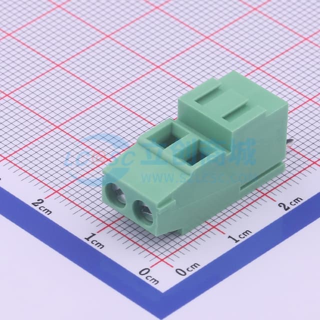 5.08mm 1x2P 排数:1 每排P数:2 直插 【螺钉】实物图