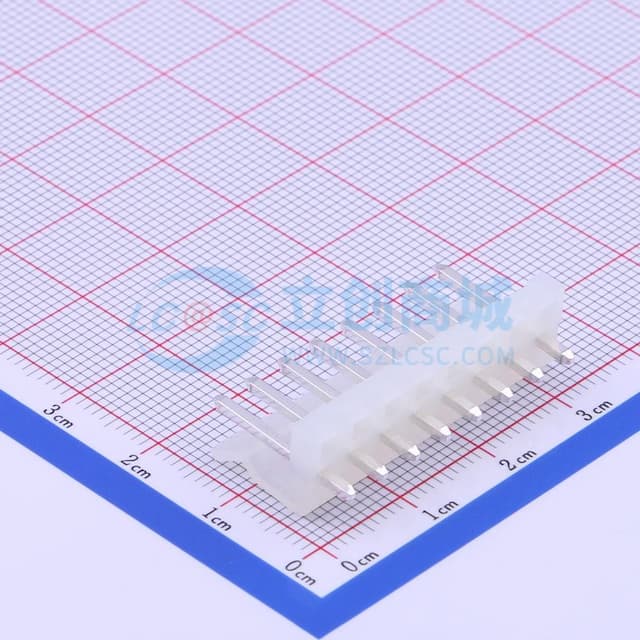 1x8P 间距:3.96mm 直插 系列:CH 【插件】实物图