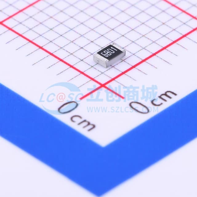 6.8kΩ ±1% 125mW 厚膜电阻实物图