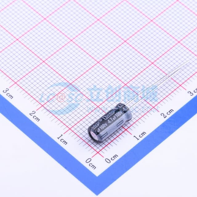 4.7uF ±20% 100V 【引线】实物图