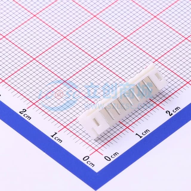 1x10P 间距:2mm 弯插 系列:PH 【插件】实物图