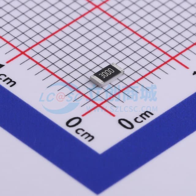 300Ω ±1% 250mW 厚膜电阻实物图