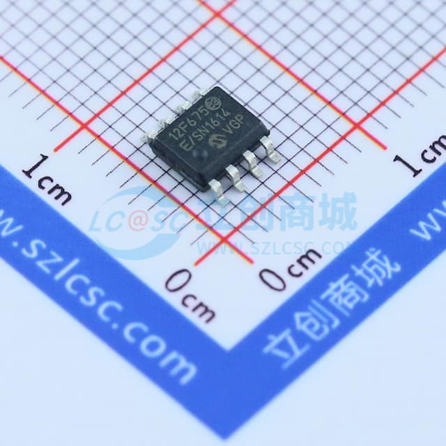 PIC12F675T-E/SN实物图