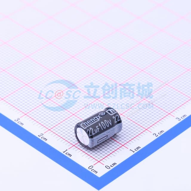 22uF ±20% 100V 【插件】实物图