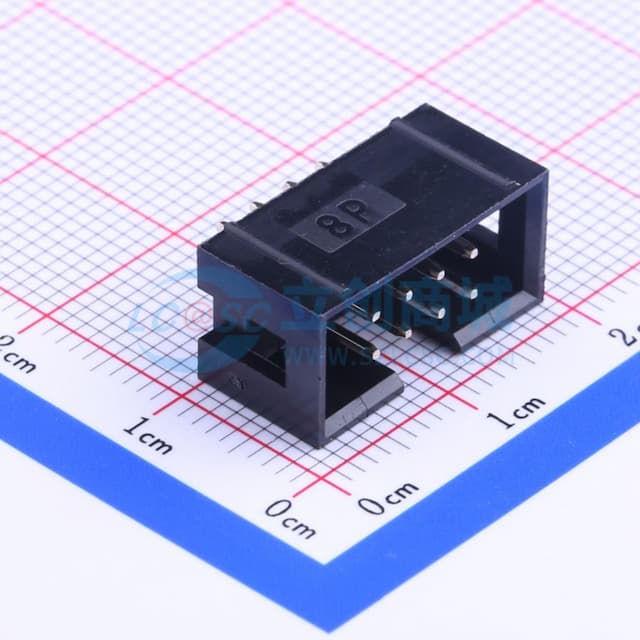 2.54mm 2x4P 排数:2 每排P数:4 【ID】实物图