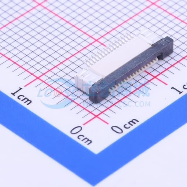 间距:0.5mm P数:16P 抽屉式 上接实物图