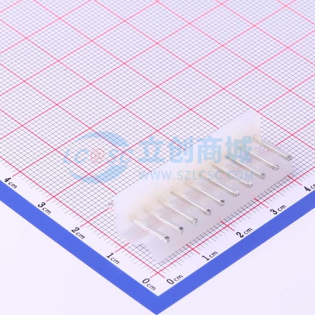 1x10P 间距:3.96mm 直插 系列:CH 【插件】实物图